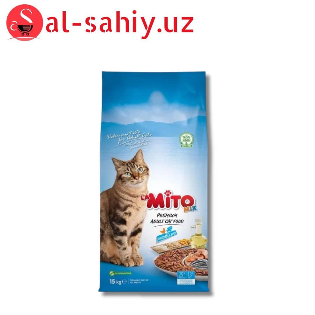 Mito Mix Adult Cat Tavuklu Ve Balıklı Renkli Taneli 1