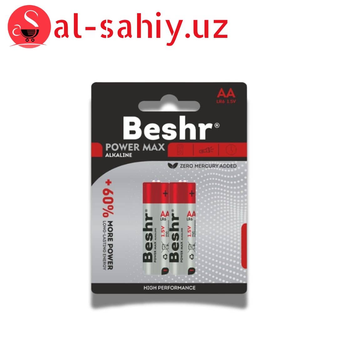 Батарейка Beshr AA LR06 1.5V (красный) 1