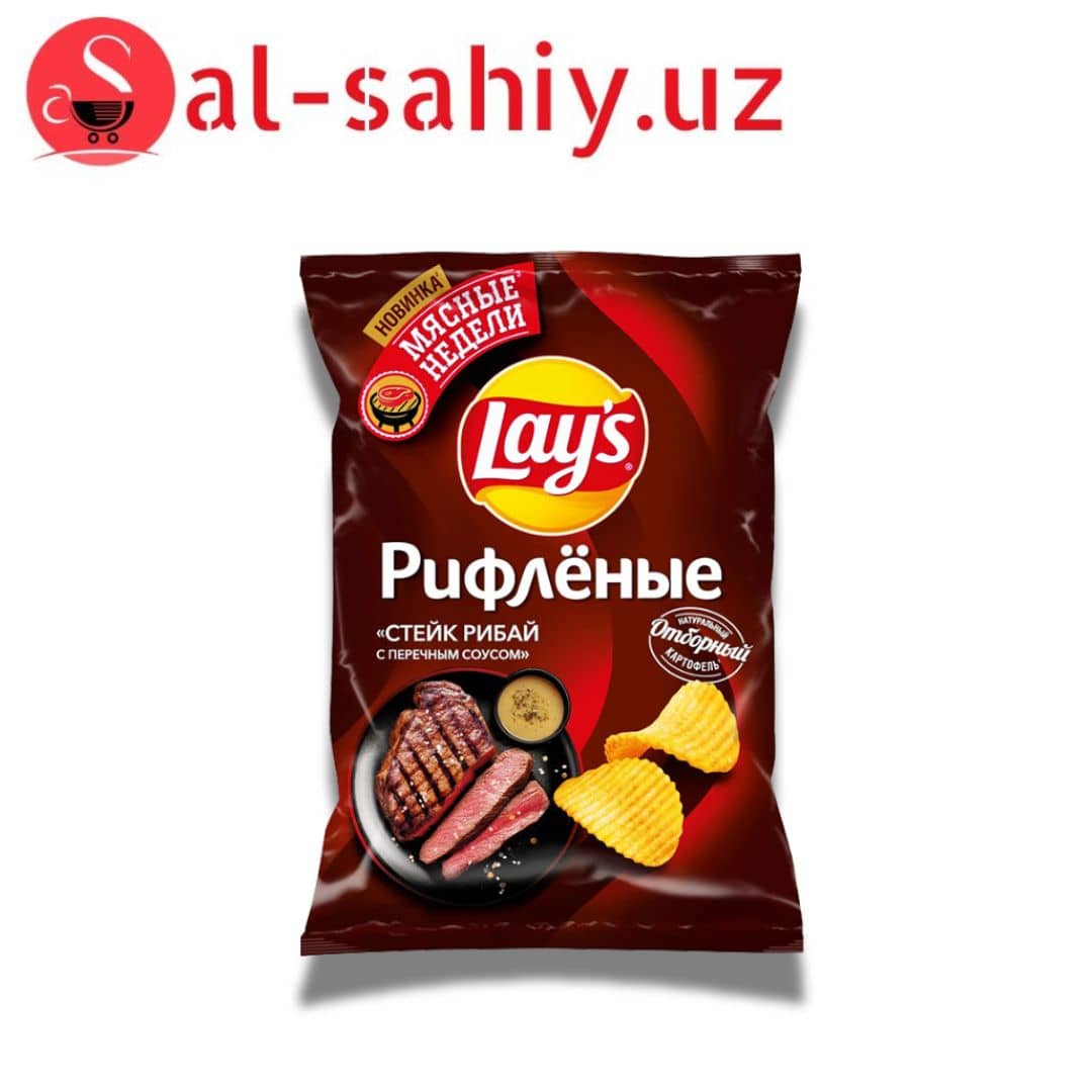 Новый Лейз со вкусом стейк рибай с перечным соусом 140гр 1