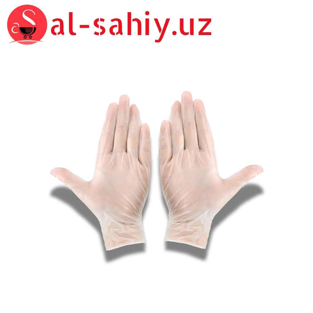 Перчатки Disposable plastic gloves 1