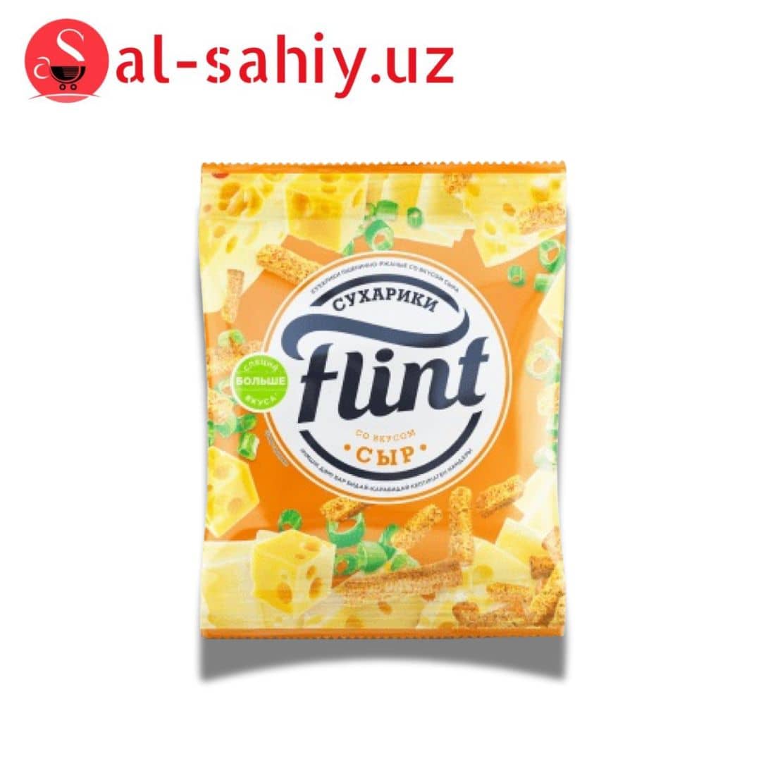 Новый Сухарики FLINT со вкусом сыра 100гр 1
