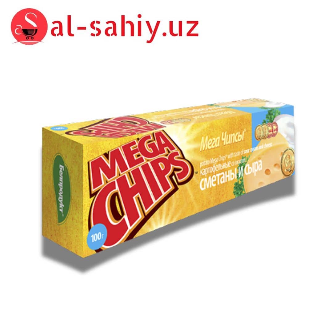 Мегачипсы со вкусом сметана и сыр 50 гр 1