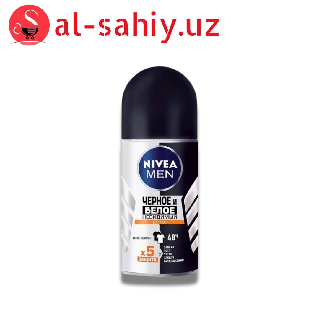 Антиперспирант "NIVEA" ролик черное и белое экстра 50мл 1
