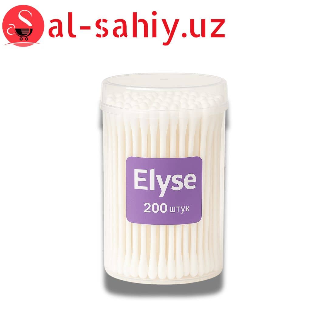 Ватные палочки "Elyse"  200шт круглый 1