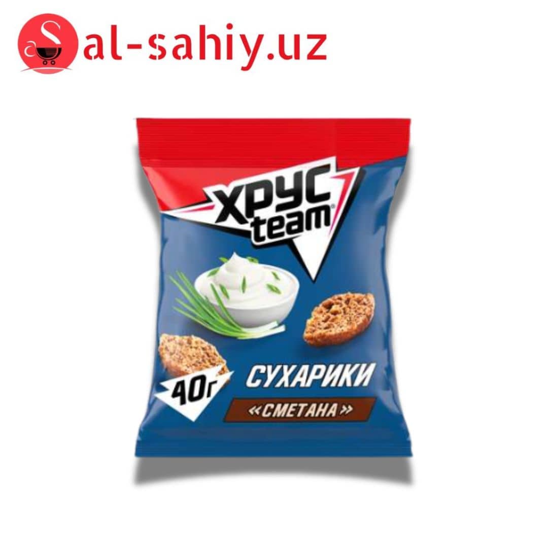 Новый Сухарики  XRUC Team со вкусом  сметаны  95гр 1