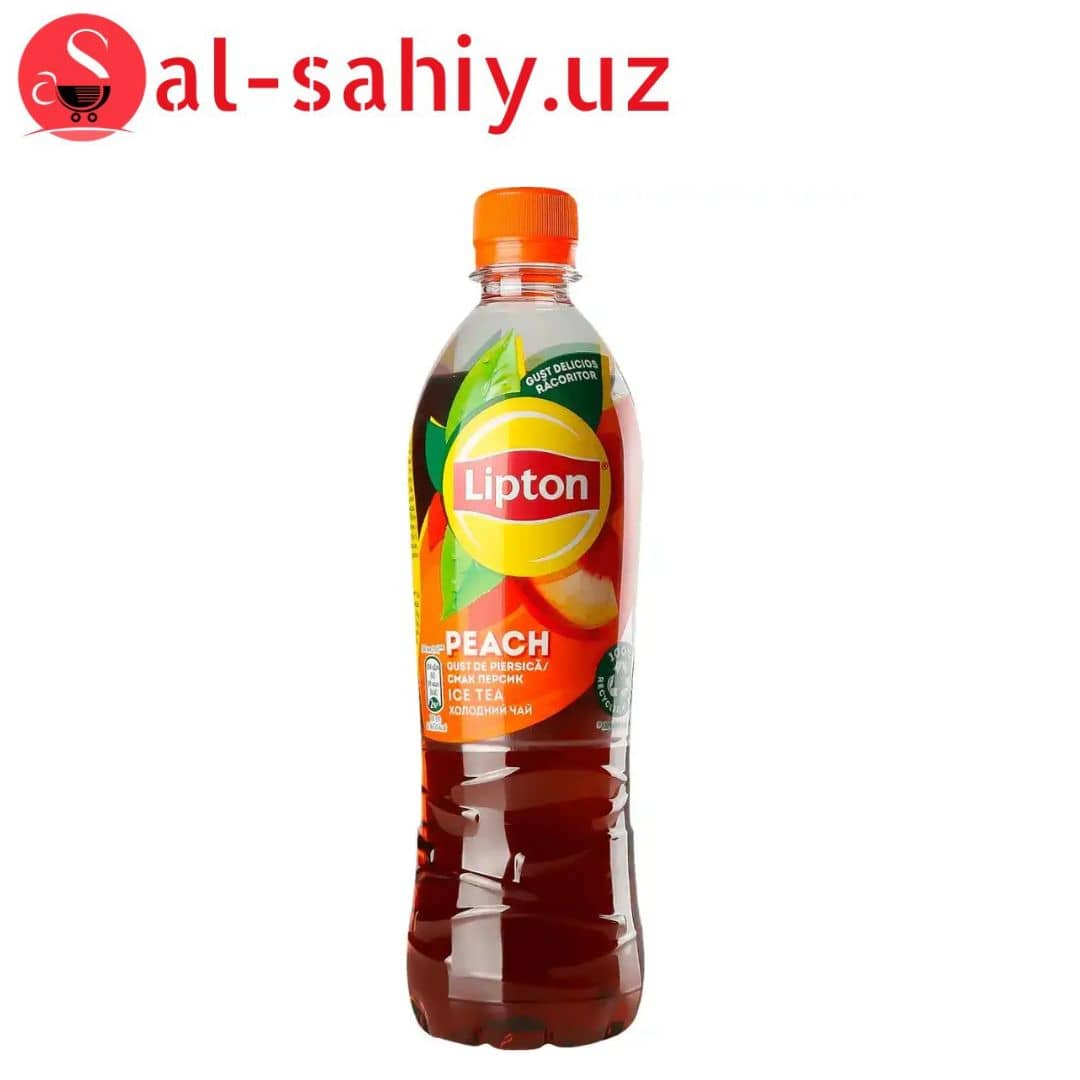 Чай "Lipton" Чёрный с персиком 0.5л 1