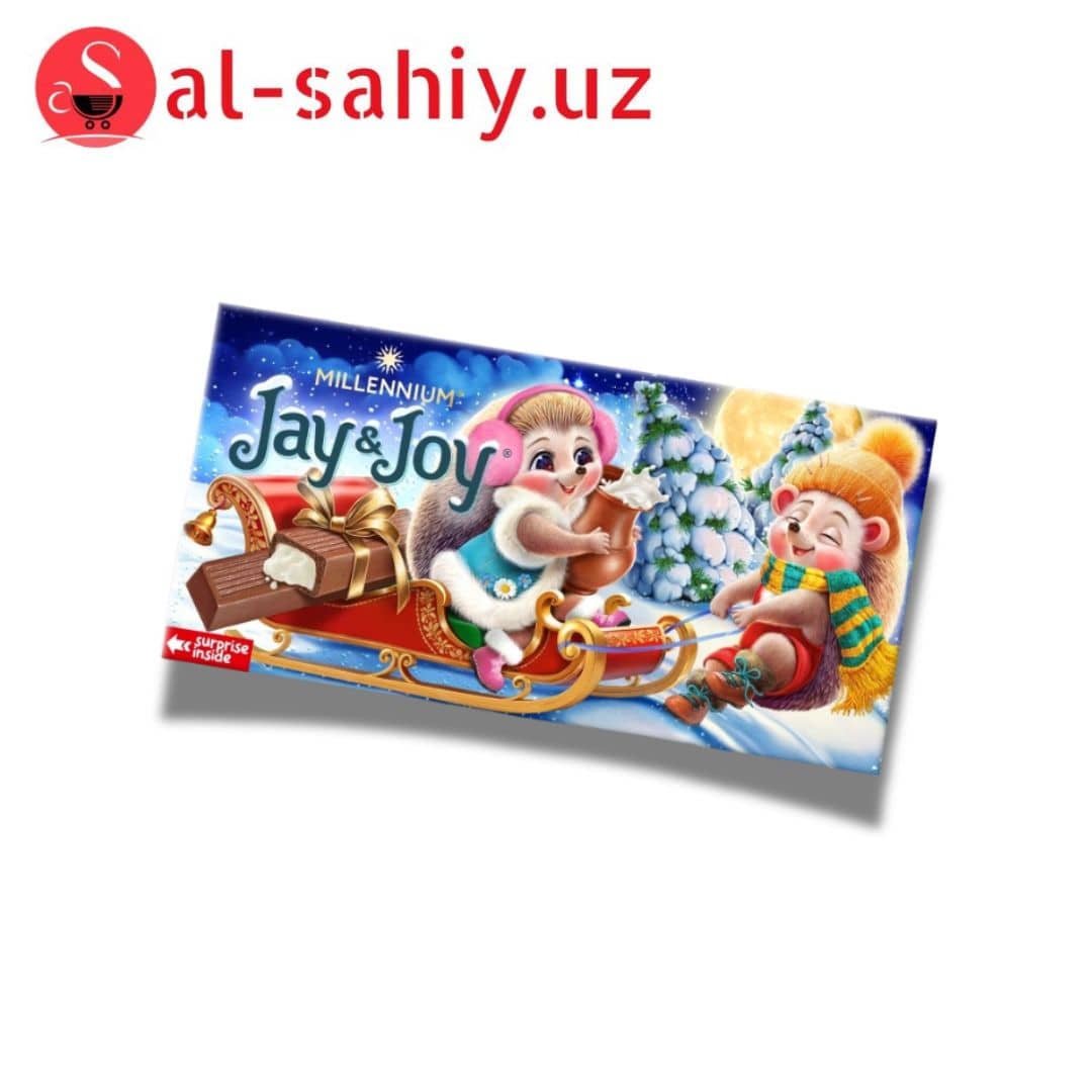 Шоколад "MILLENNIUM" с молочной начинкой Jay&Joy 100г 1