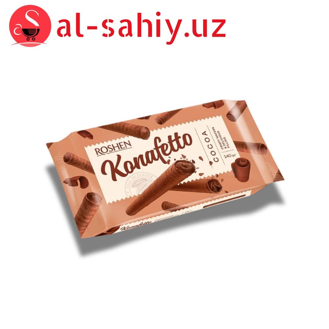 Вафелный трубочки  Konafetto  с крем-какао начинкой ВКФ 156 гр 1