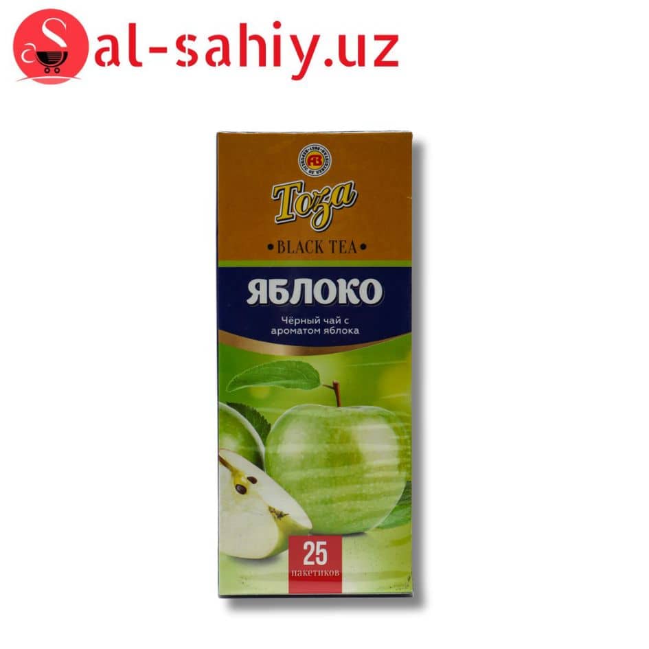 Чай "TOZA" черный с ароматом яблоко  25 шт 1