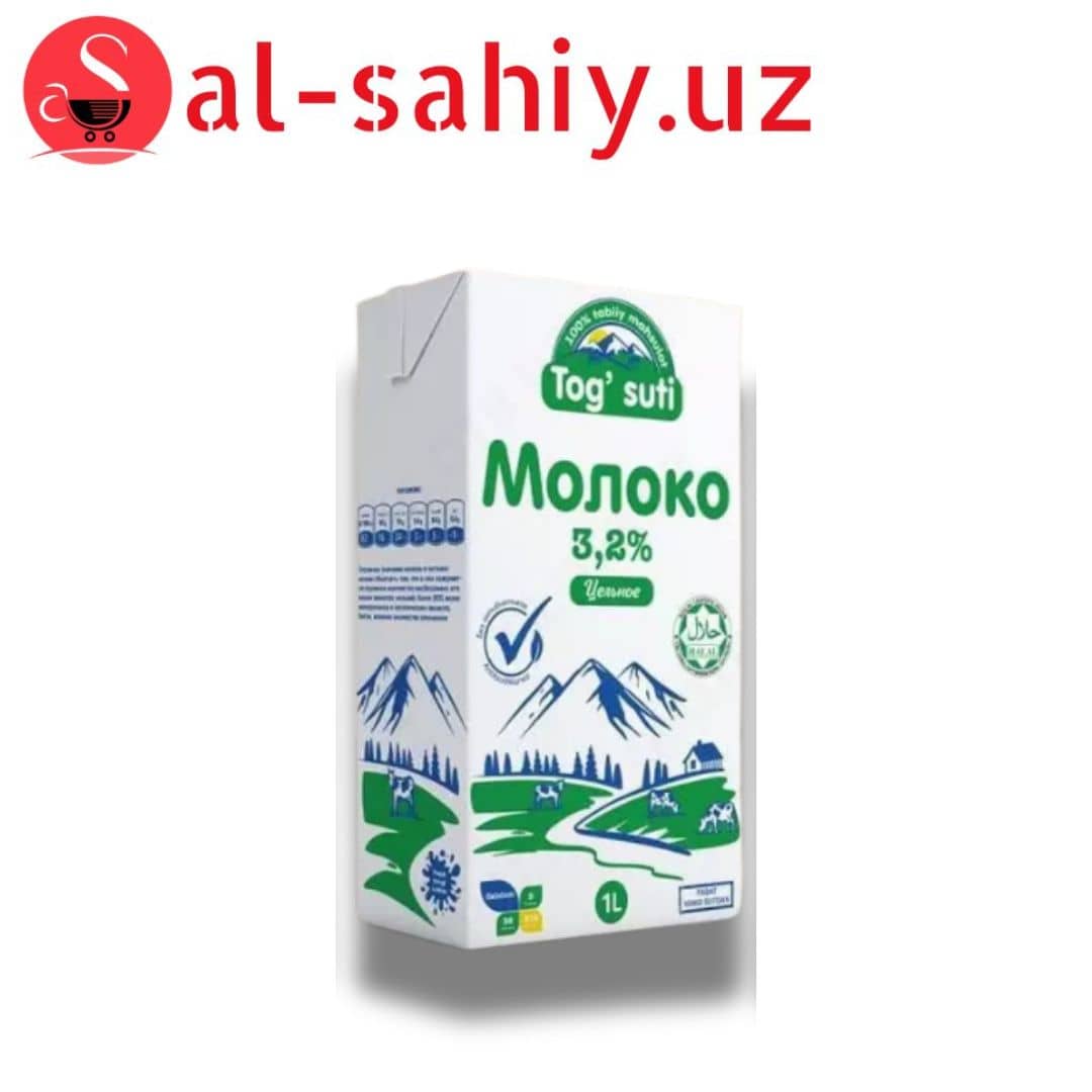 Молоко 3.2% "Tog' suti' 1л 1
