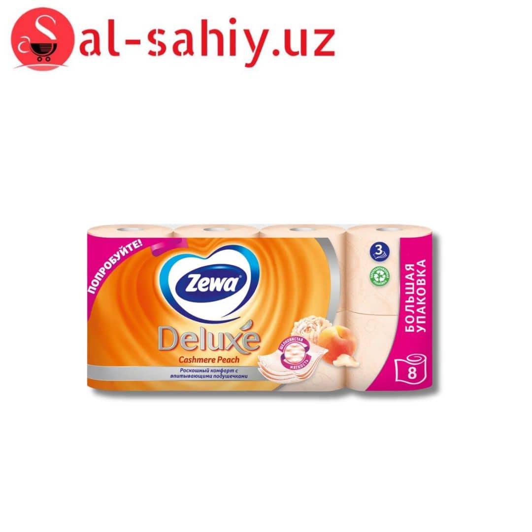 Туалетная Бумага Zewa Deluxe Персик 3сл 4 рул 1