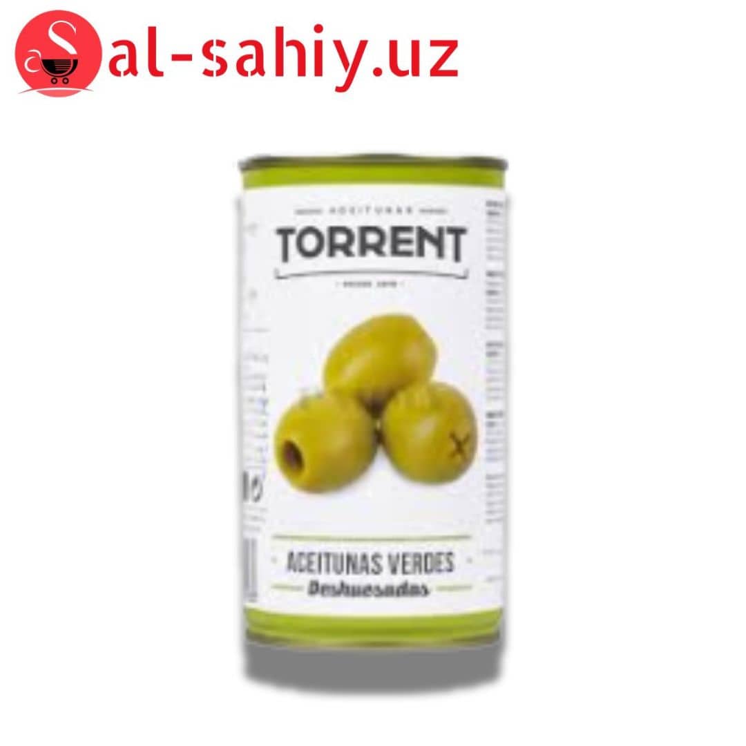 Зелёный   Оливка без косточки" TORRENT" 350 гр 1