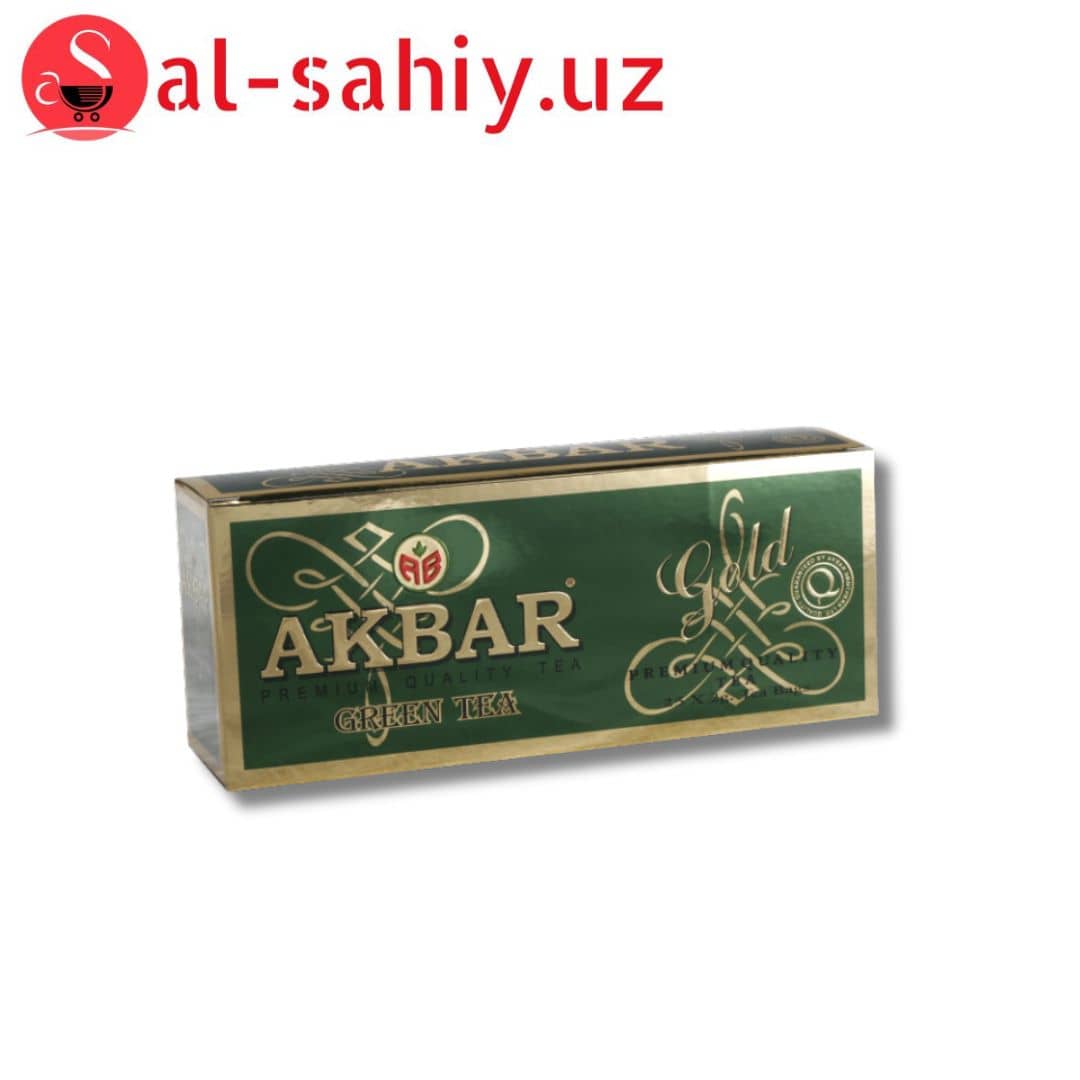 Чай "AKBAR" green gold 25х2гр 1