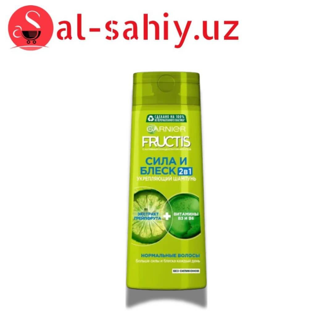 Шампунь "GARNIER FRUCTIS" Сила и Блеск для нормалных волос 400мл 1