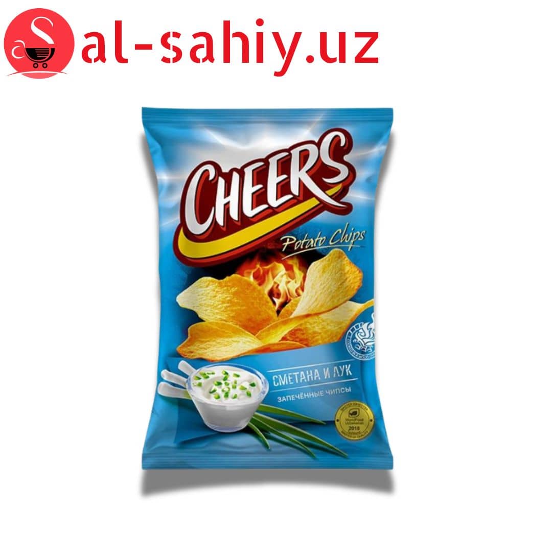 Новый  Чипсы Чеерс со вкусом сметана и лук 210гр 1