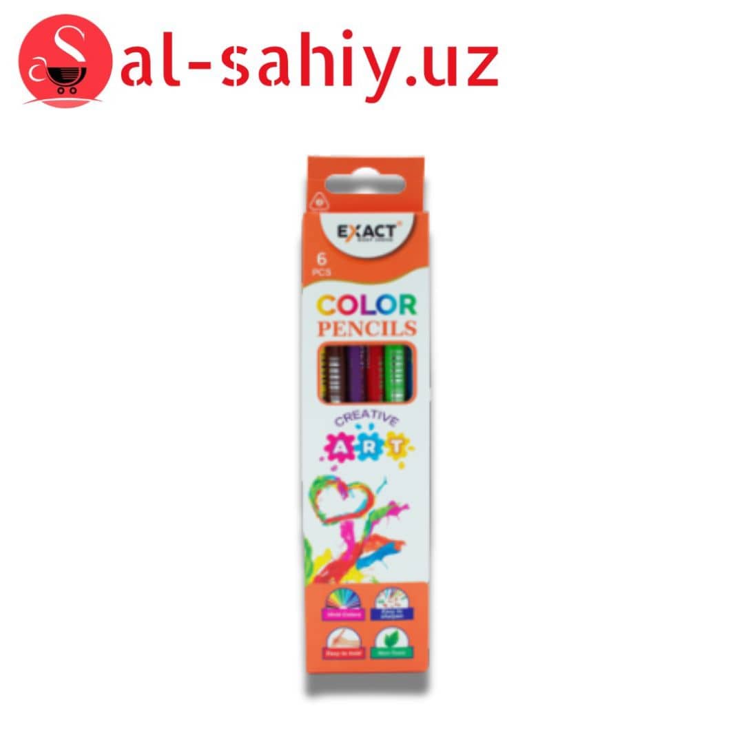Карандаш Color Pencils "EXACT" 6pcs 1