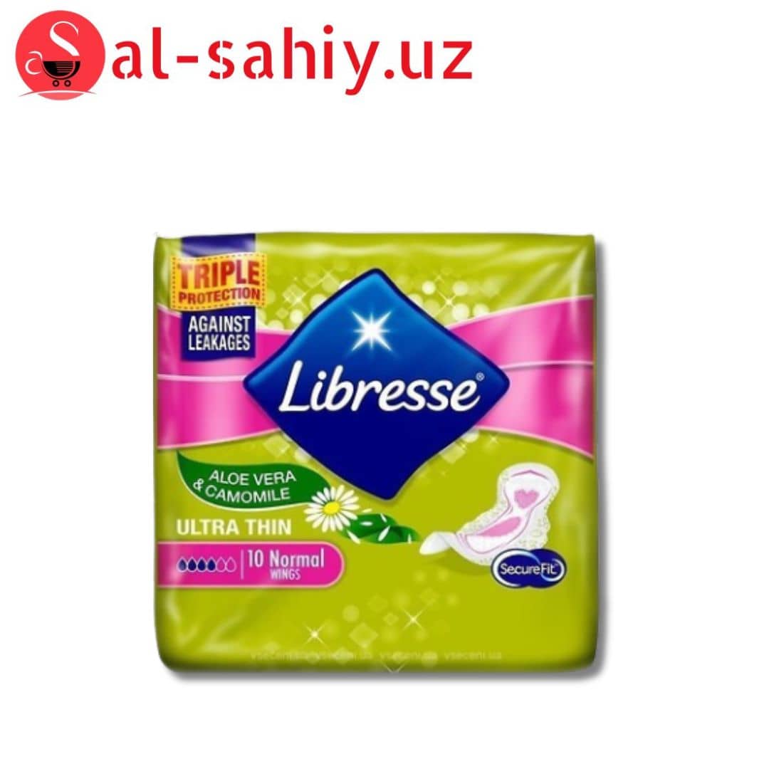 Гигиенические прокладки Libresse Ultra Normal Aloe Vera & Camomile 3 мм 10 шт 1