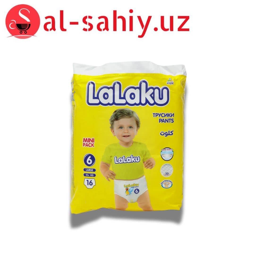 Памперс Lalaku №6 Трусик "Мальчик"  (16шт) 1