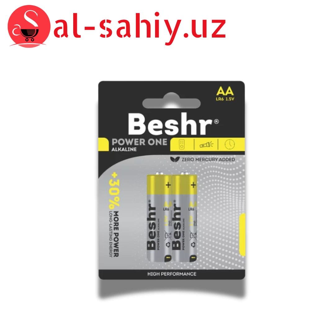 Батарейка Beshr D LR20 1.5V 2pcs (жёлтый)
