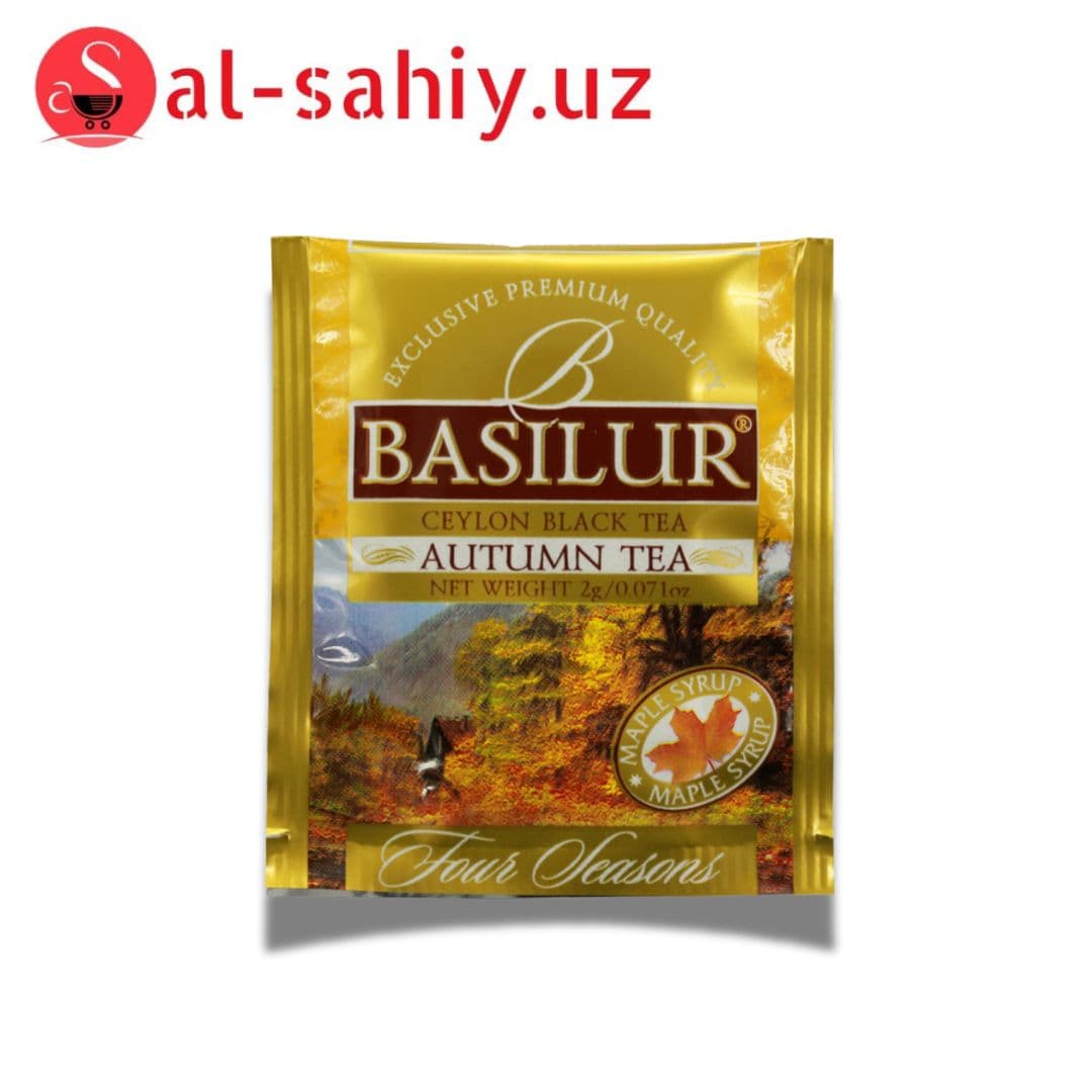 Чай "BASILUR" чёрный sencha 100*2г