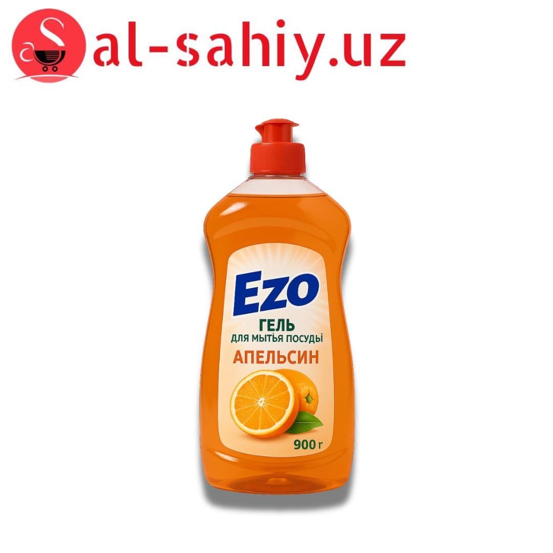 Гель для мытья посуды  "Ezo" апельсин  900гр