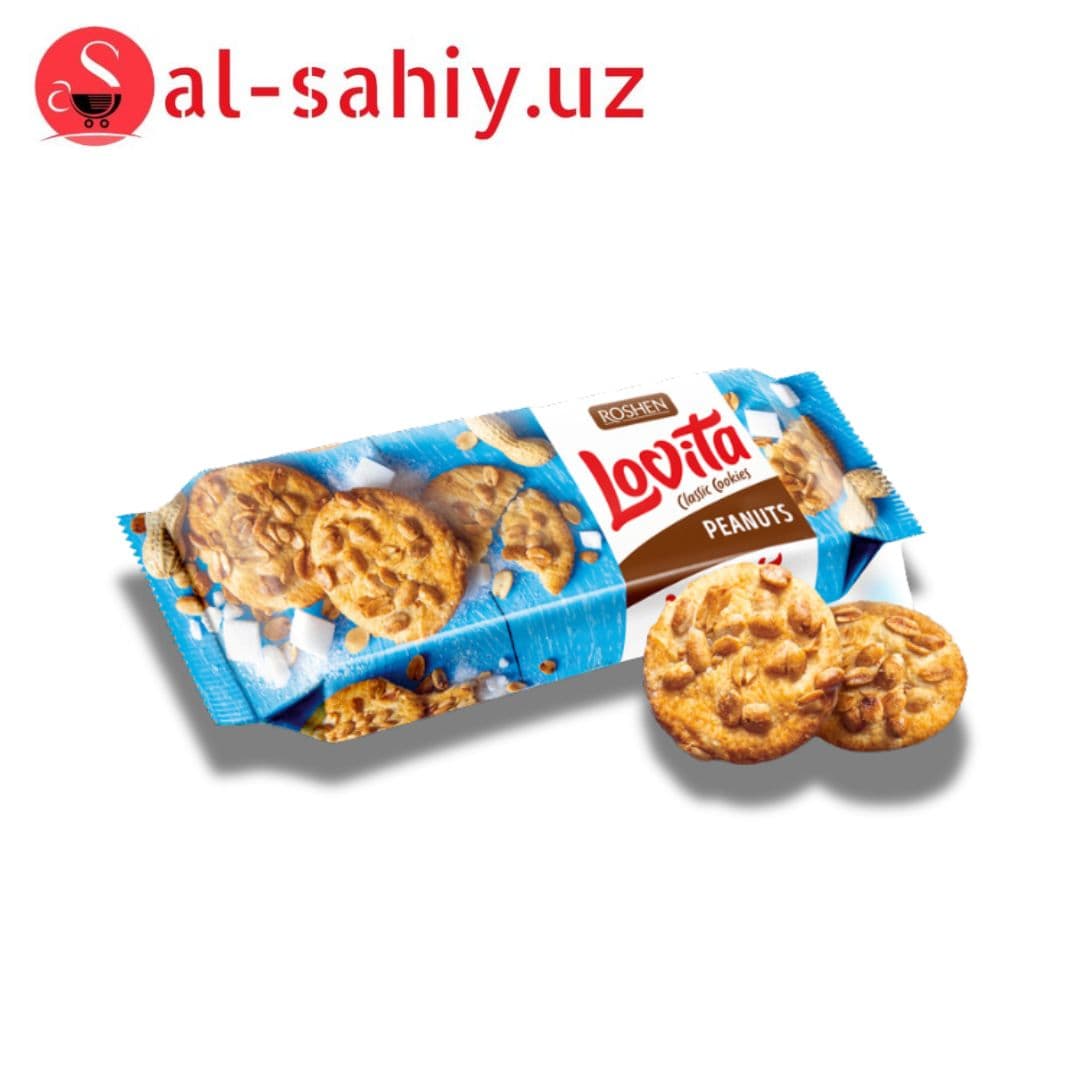 Печенье ROSHEN Lovita Classic Cookies арахис 127гр