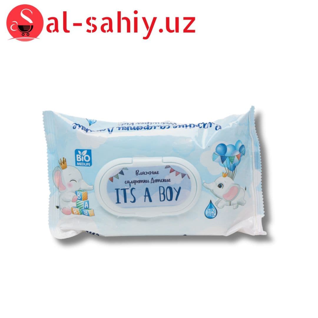 Влажные салфетки Its A boy  72шт