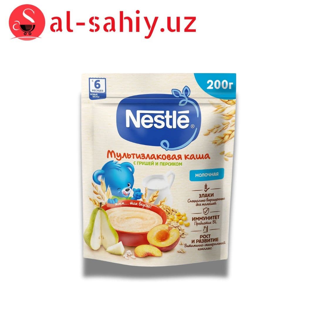 NESTLE Каша пшеничная молочнаяn груша персиком