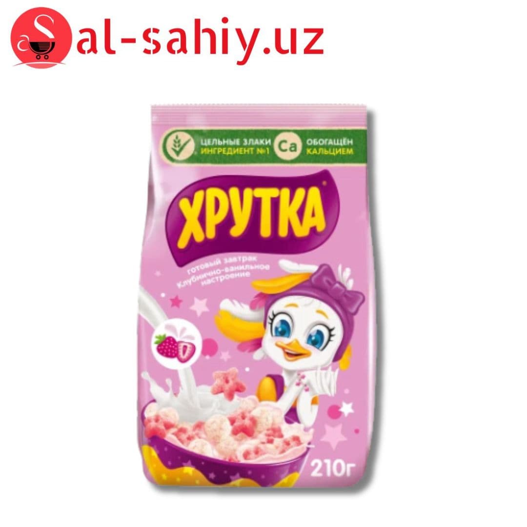 Готовый завтрак Хруткa клубника-ваниьное
