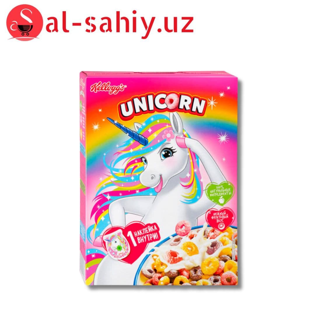 Готовый завтрак Kellogg`s Unicorn радужные колечки 195 гр.
