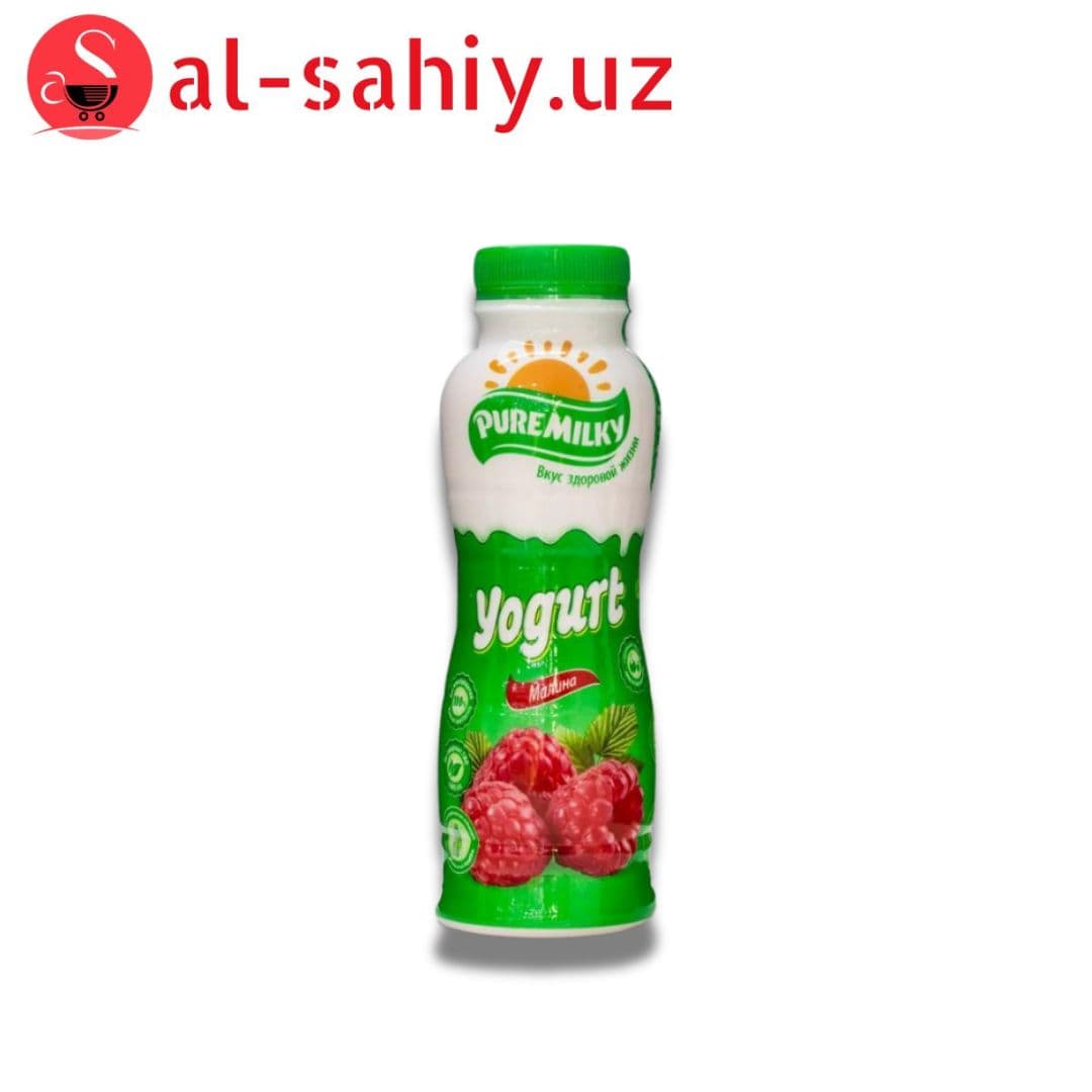 Йогурт 2,5% 290 гр  малина   Pure milky