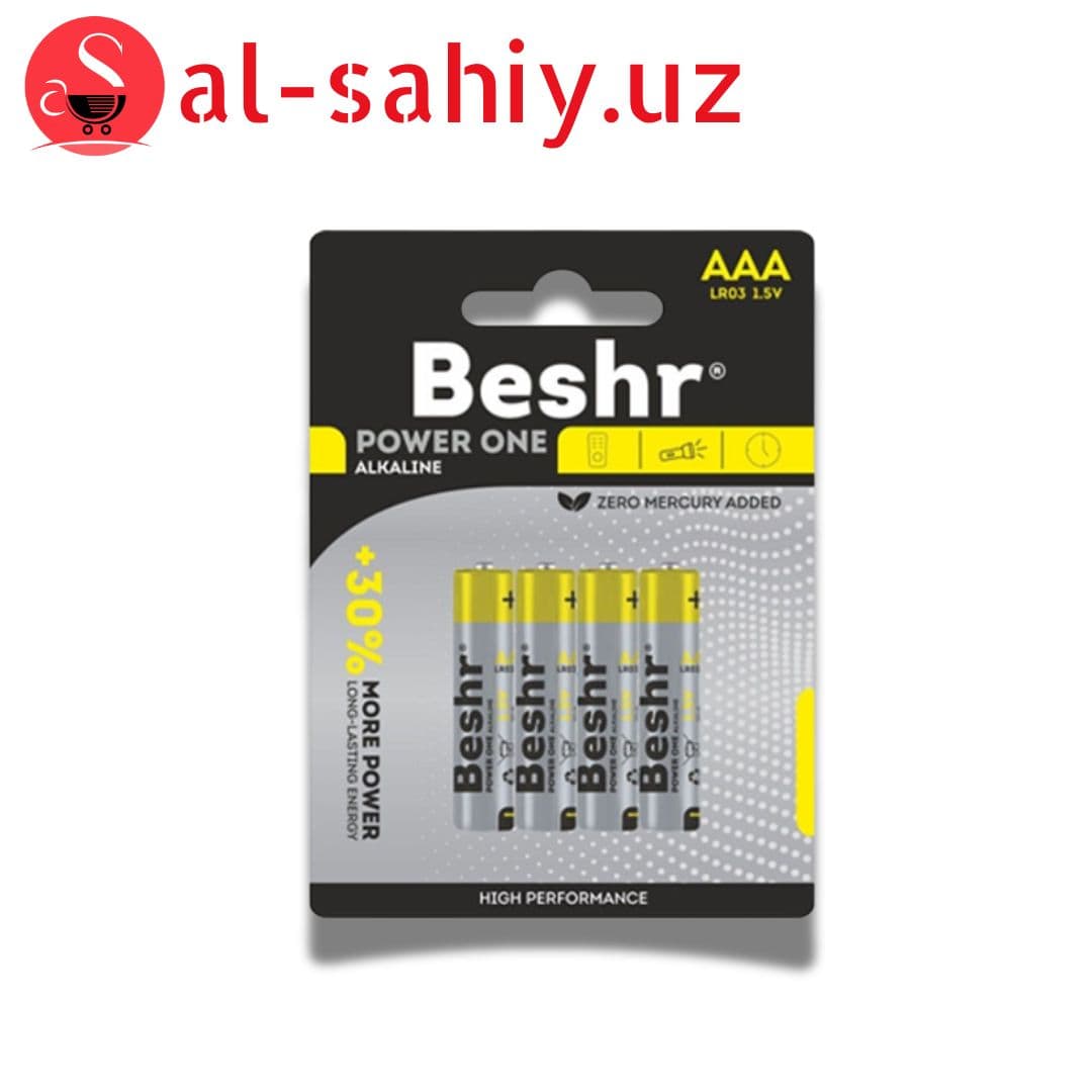 Батарейка Beshr AA LR03 1.5V (желтый)