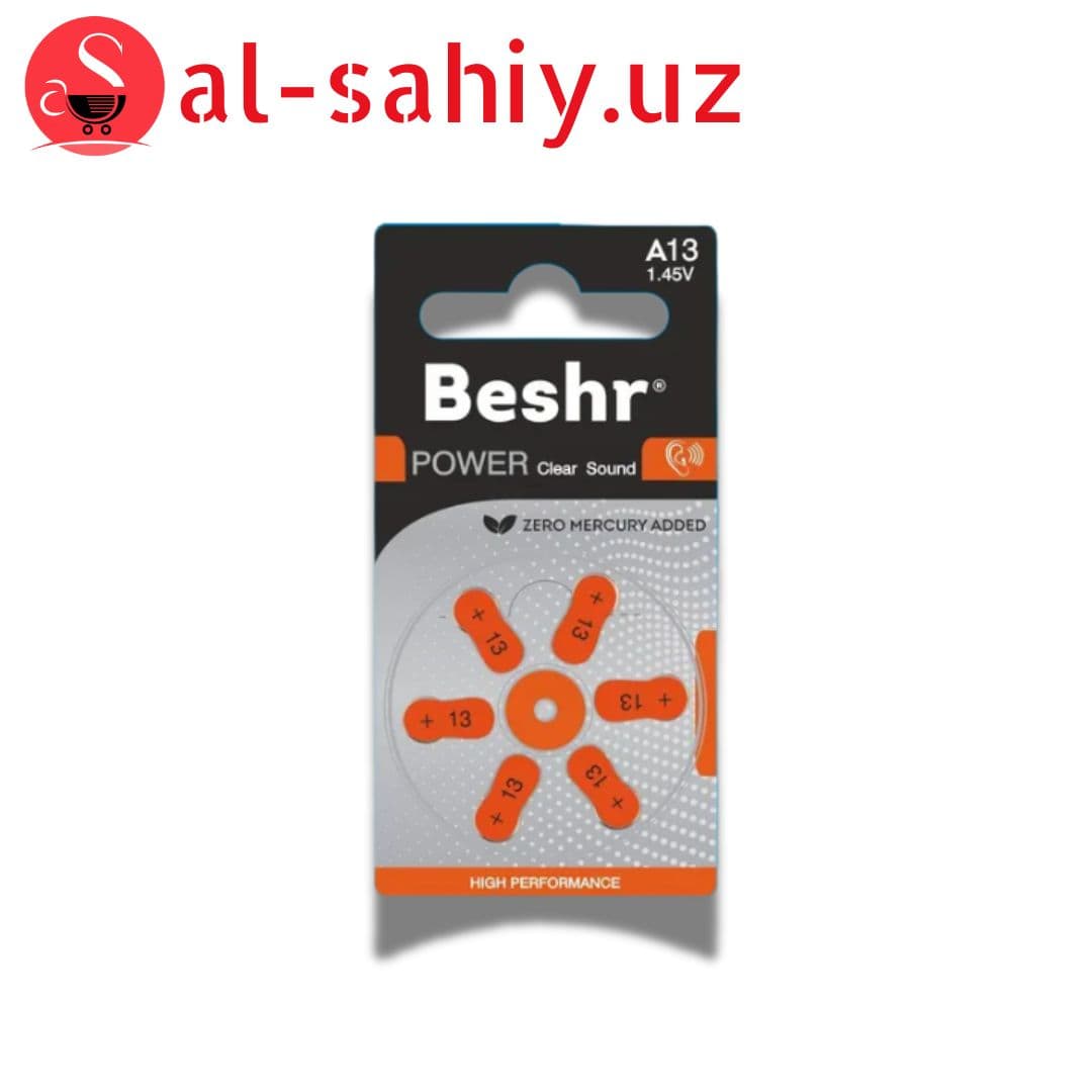 Батарейка "Beshr" POWER CLEAR SOUND A13  6B
