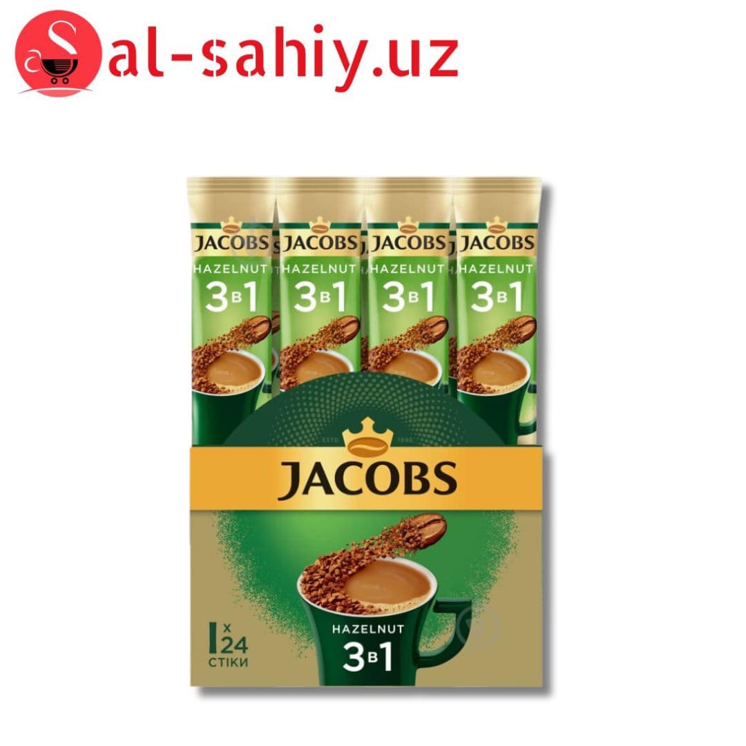 Кофе Jacobs Hazelnut (лесной орех) 3в1, стик 15 г