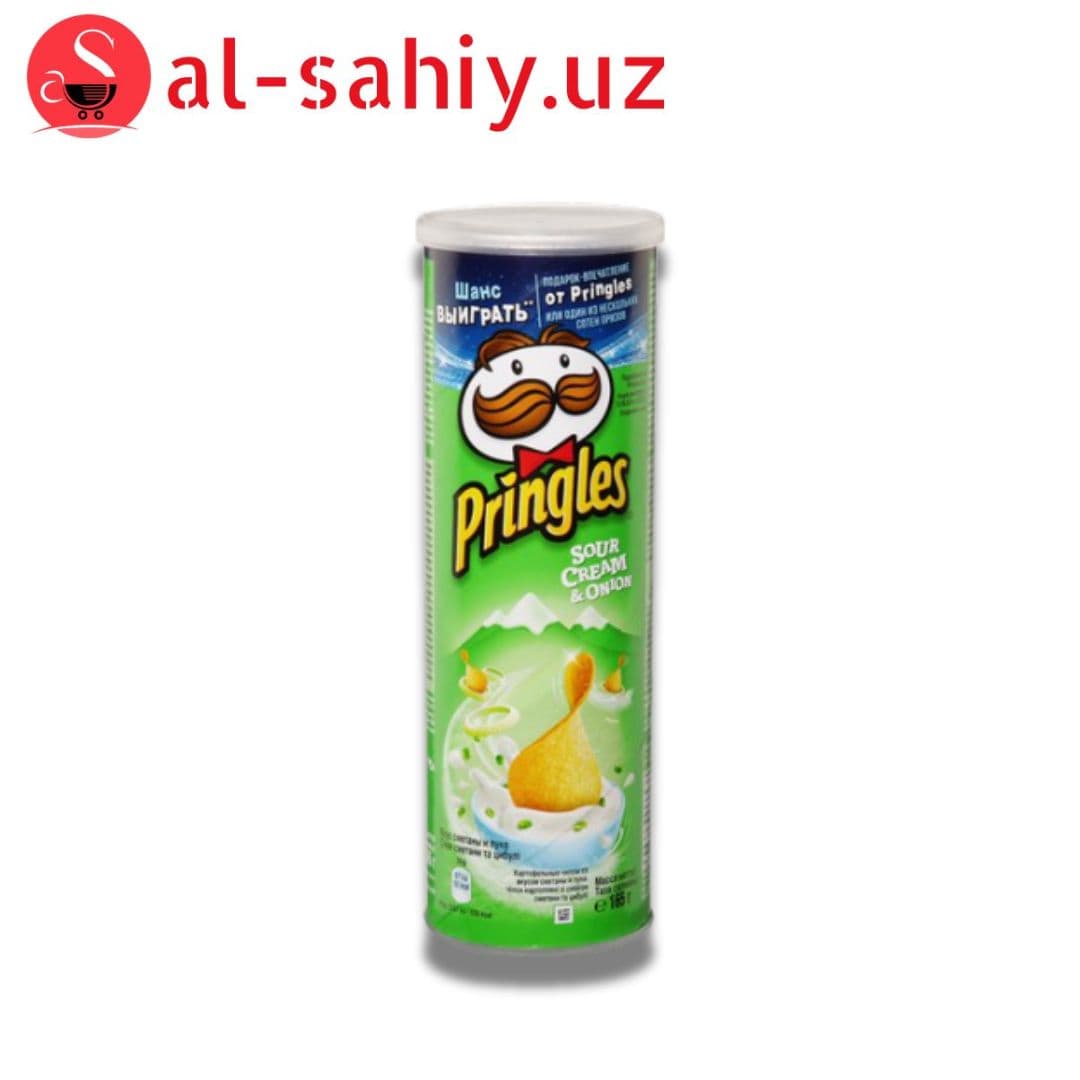 Pringles со вкусом Сметаны и Лука 165гр