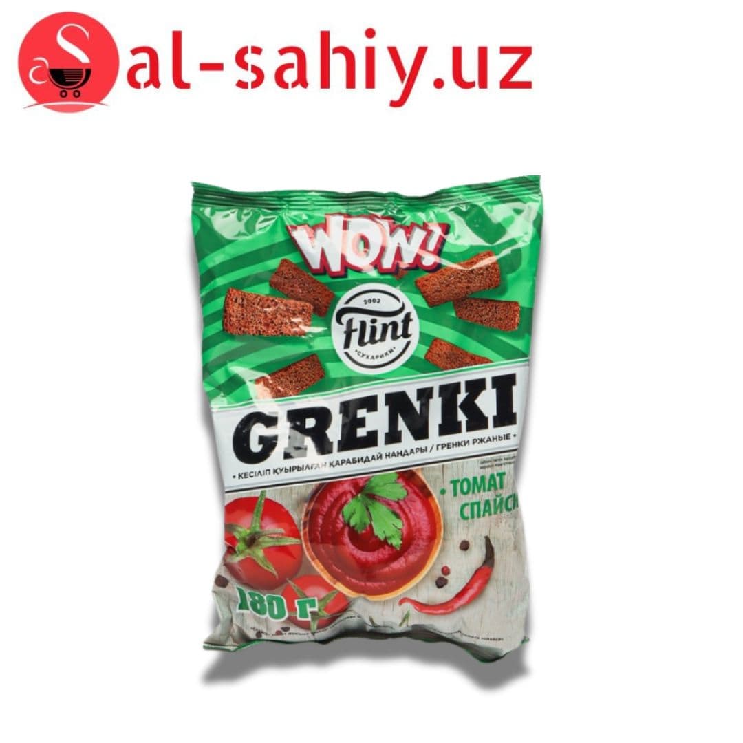 Новый Сухарики Grenki со вкусом томат спайси180гр