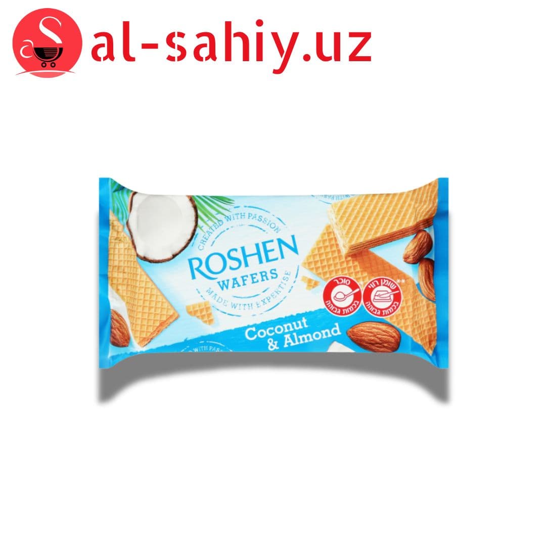 Вафли "ROSHEN" с миндалом 216гр