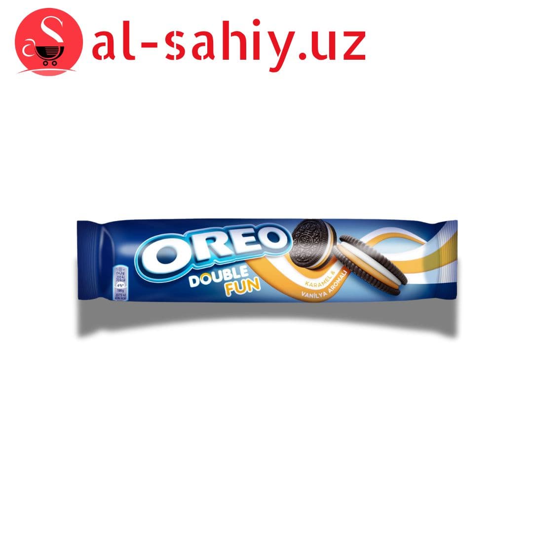 Oreo Double Fun Karamel Vanilya Aromalı Bisküvi 157G