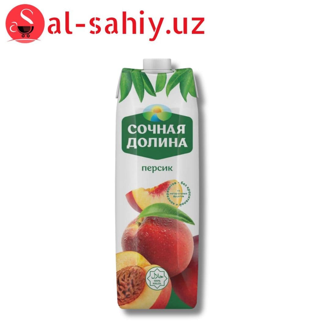 Сок Сочная Долина 1л Персик