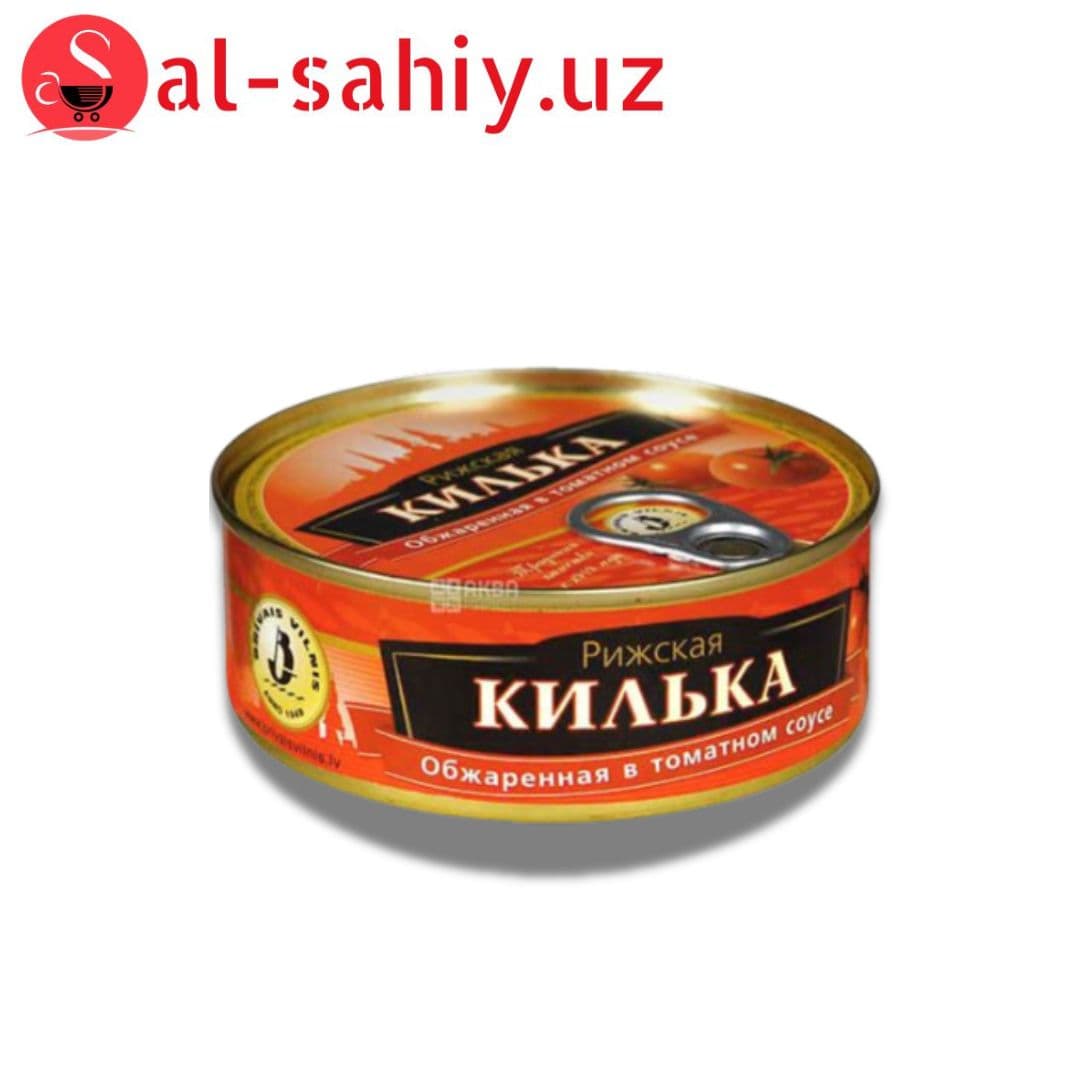 BRIVAIS VILNIS Килька Обжаренная в Томатном Соусе, ж/б ключ 240г