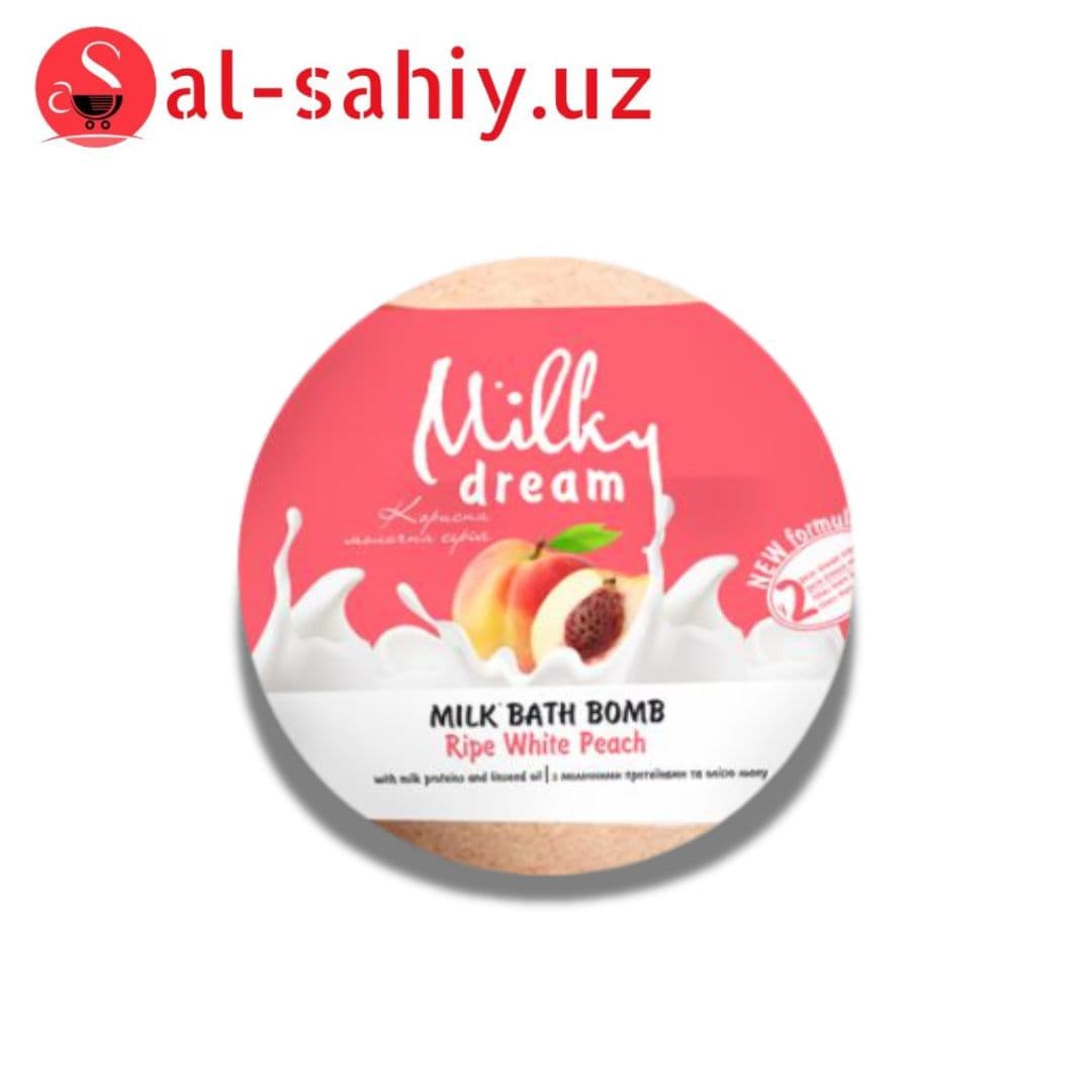 Молочная бомба для ванн Milky Dream "Белый персик" (100г.)