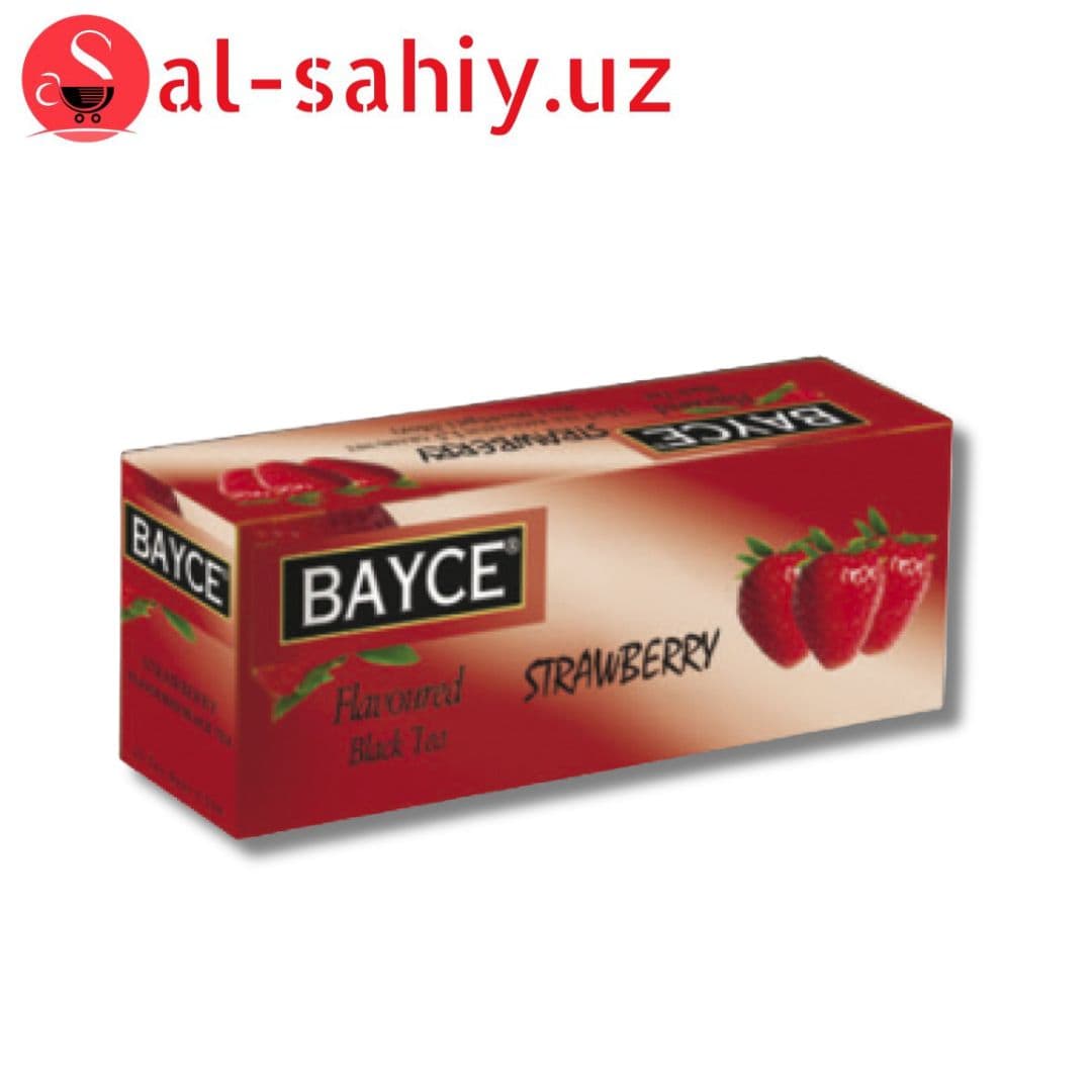 Чай "Bayce"  чер. клубника 25шт