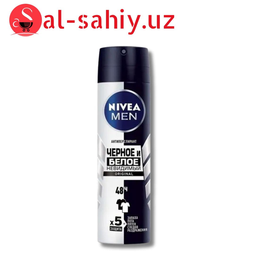 Антиперспирант "NIVEA" спрей для мужчин невидимый Fresh original W+B