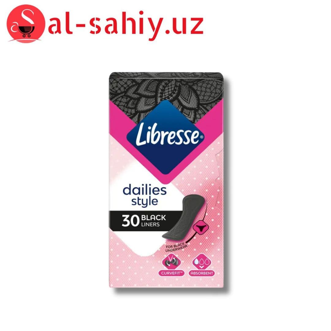Ежедневные прокладки Libresse Daily Fresh Normal Black 30шт