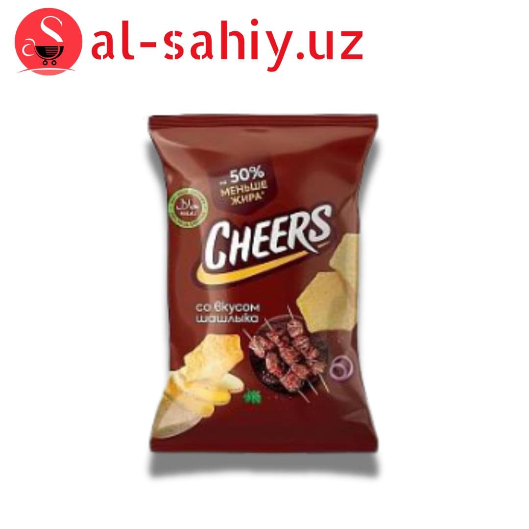 Новый  Чипсы Чеерс со вкусом шашлыка  210гр