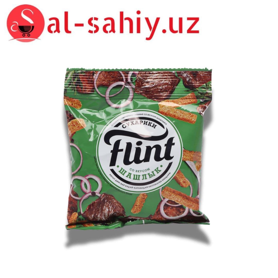 Новый Сухарики FLINT со вкусом шашлыка  60гр