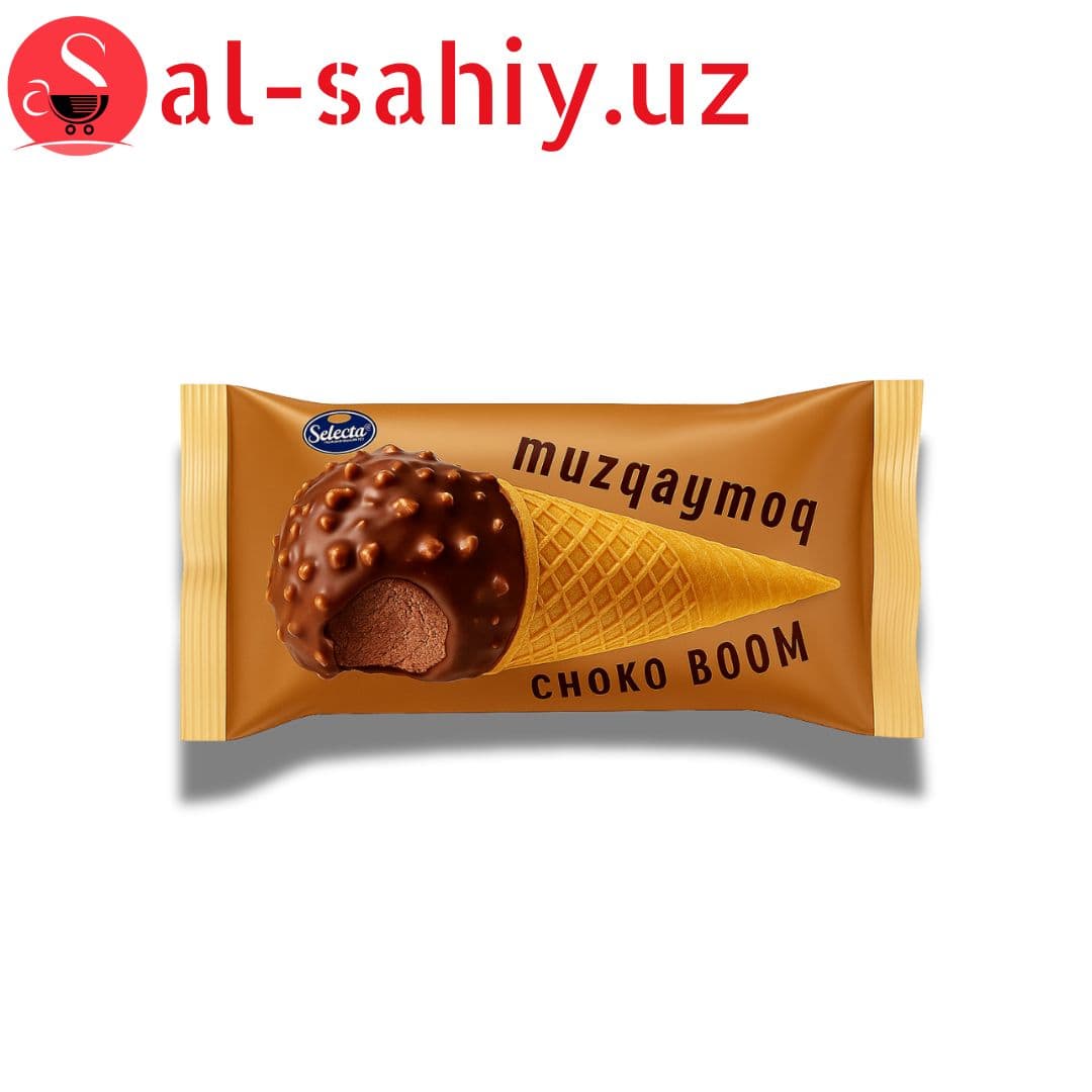 Мороженое Plombir choko boom конус