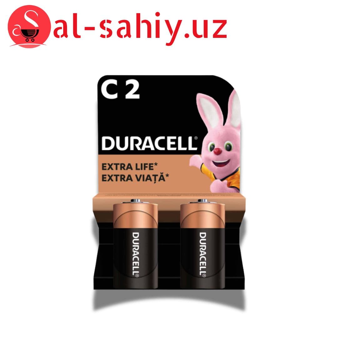 Щелочные батарейки Duracell C (LR14) MN1400 2 шт