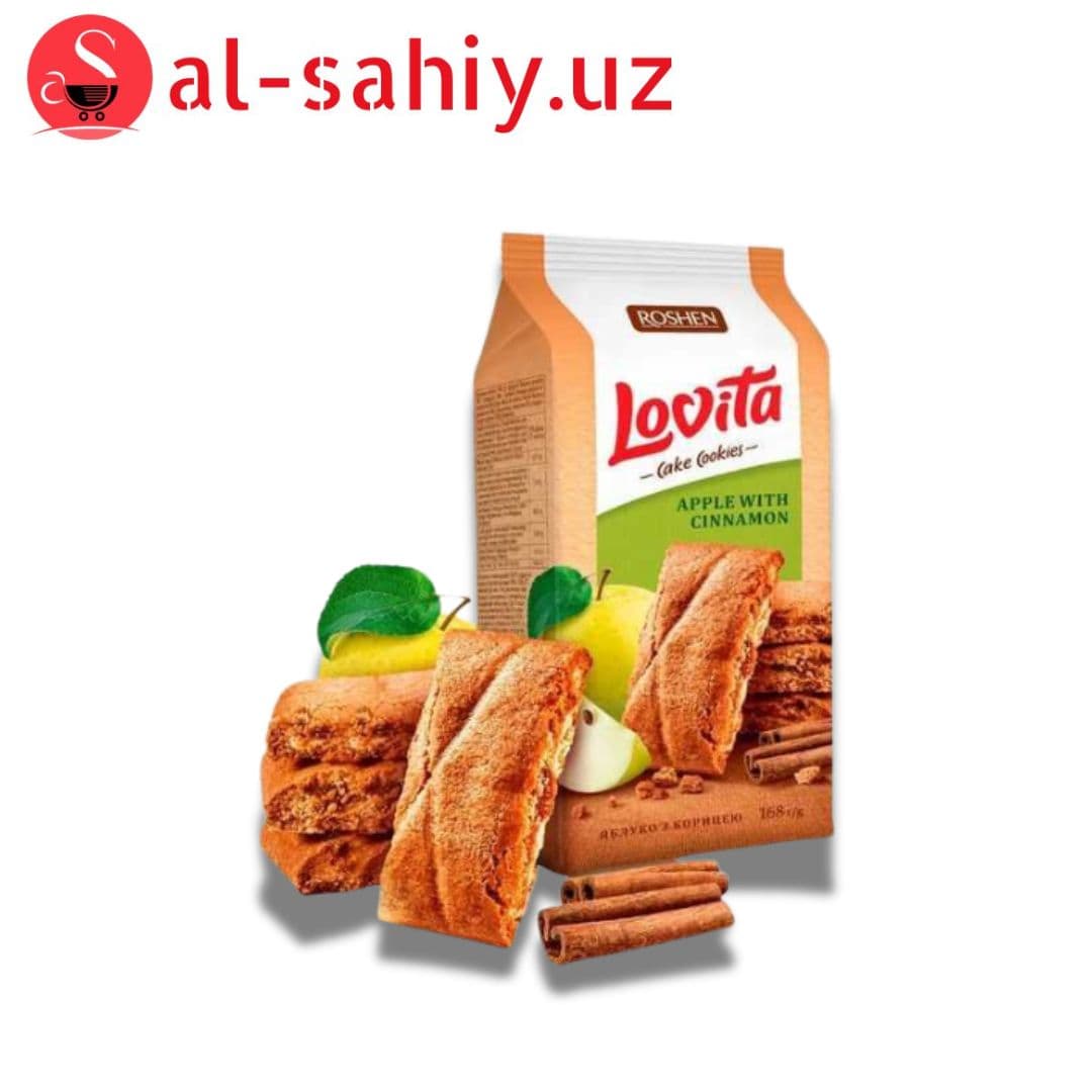 Печенье ROSHEN Lovita Apple Cinnamon Яблоко Корица 168 г