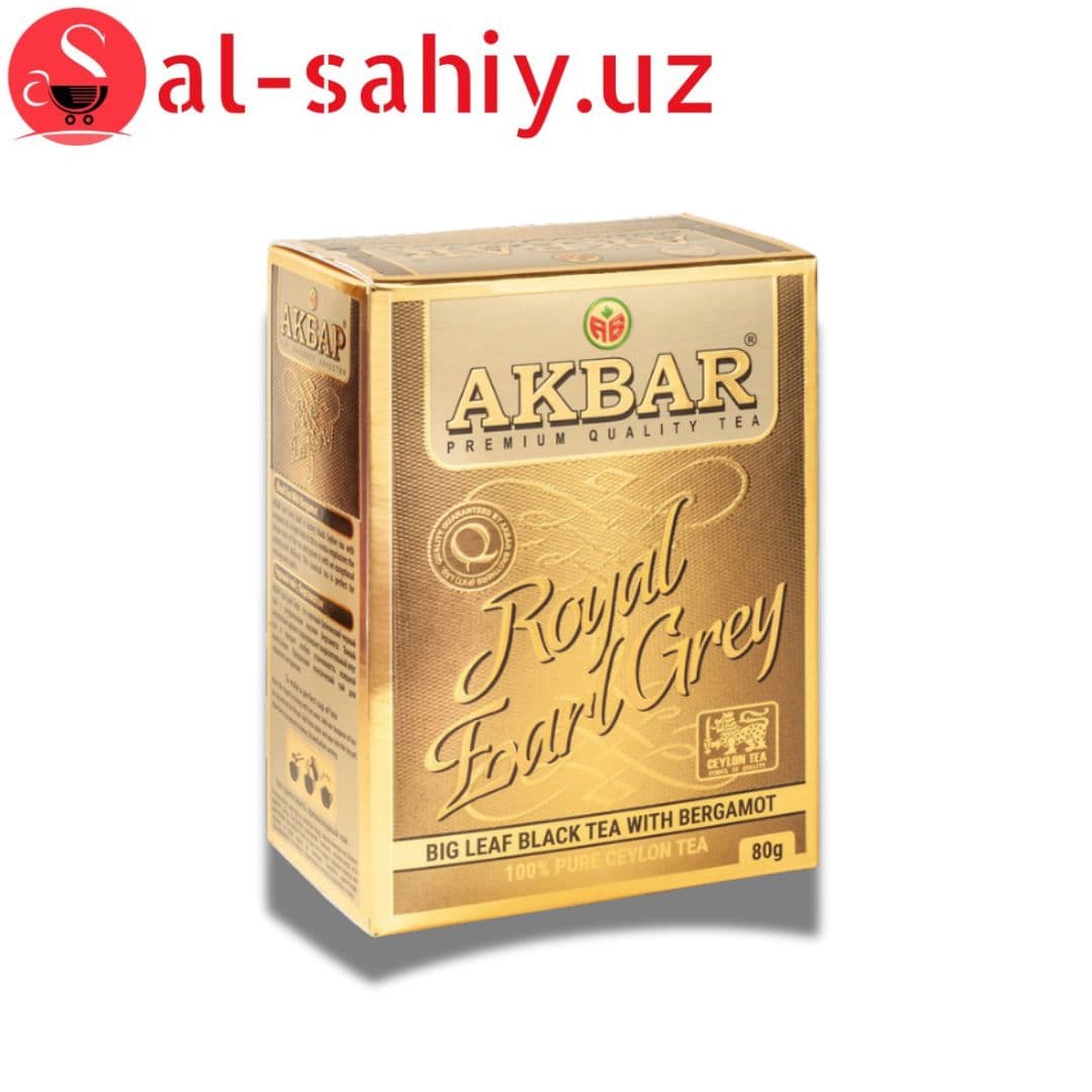 Чай "AKBAR" с бергамотом earl grey 80Г